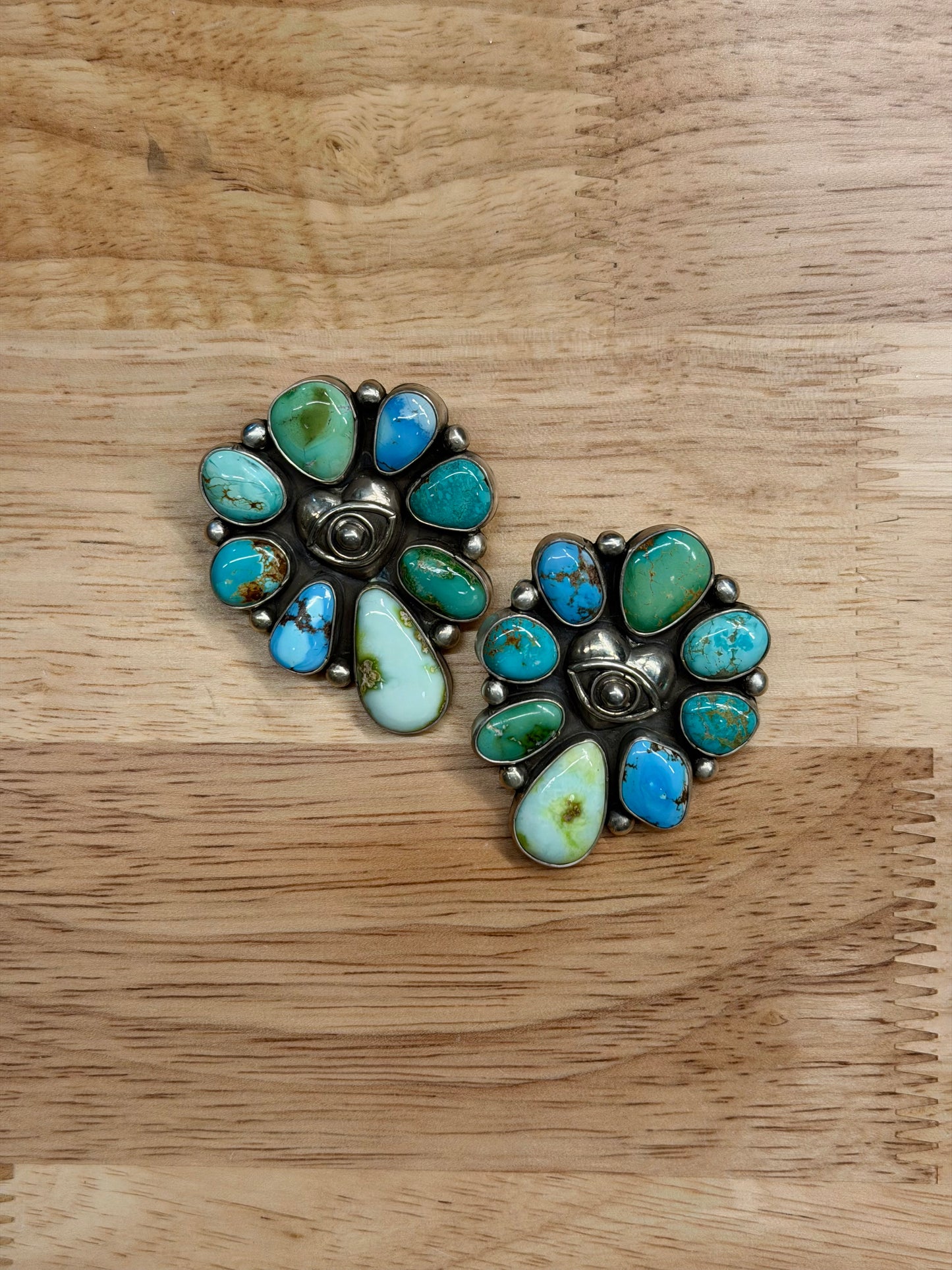 Heart Eye Statement Studs