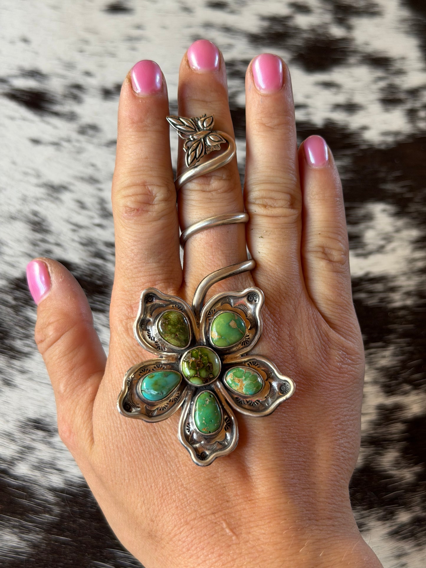 Very Cherry Blossom Spiral Ring