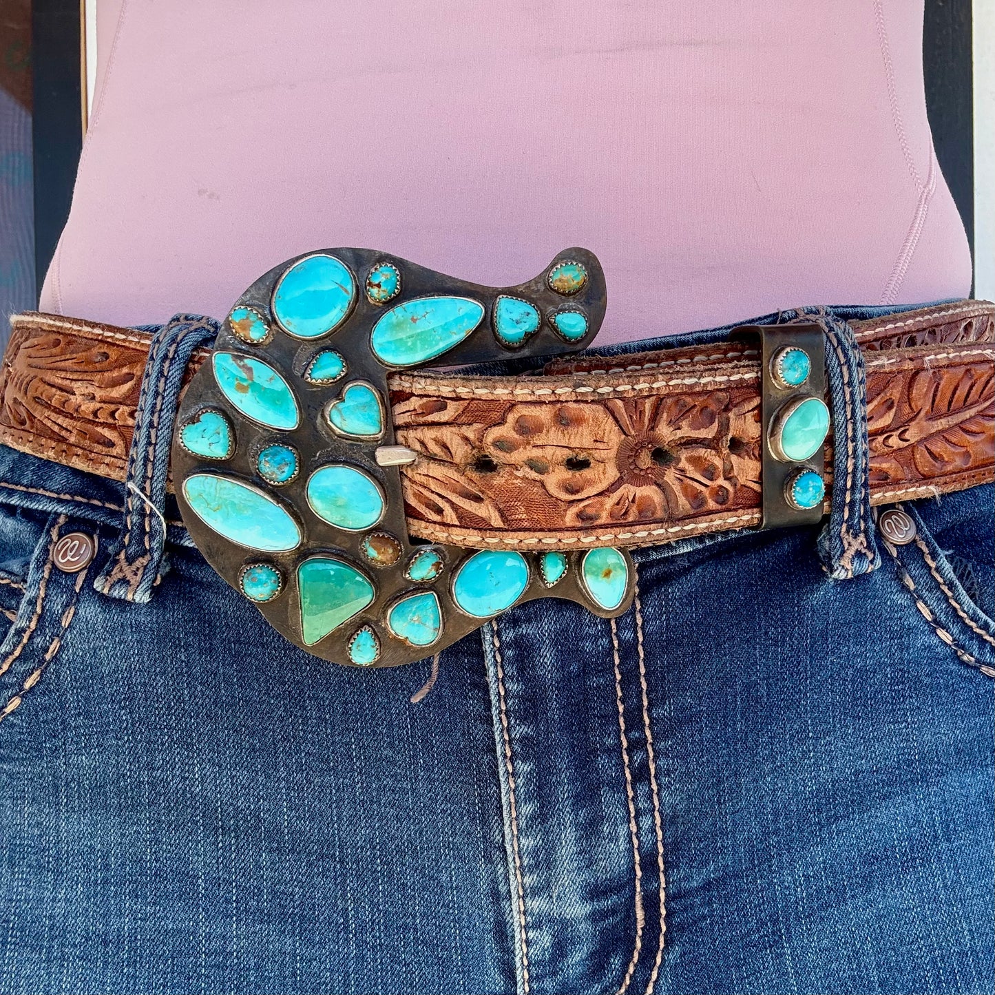 Totally Turquoise Belt Buckle
