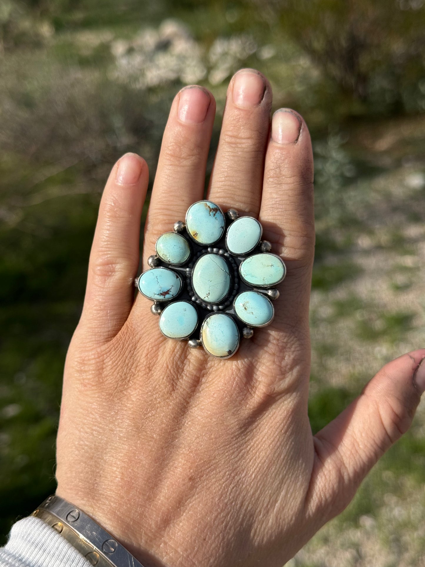 Tricia Smith Golden Hills Cluster Ring