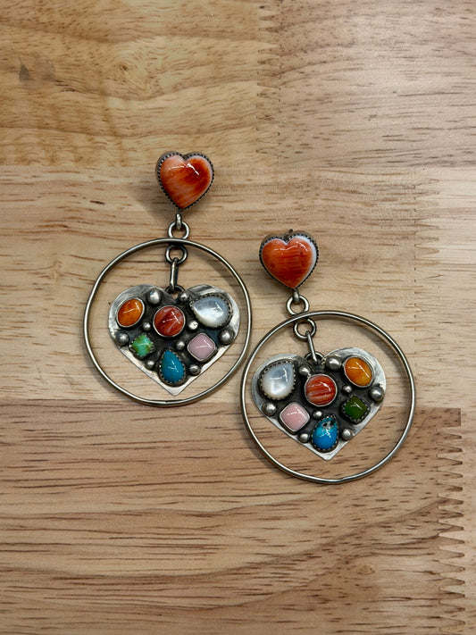 Technicolor Heart Hoops
