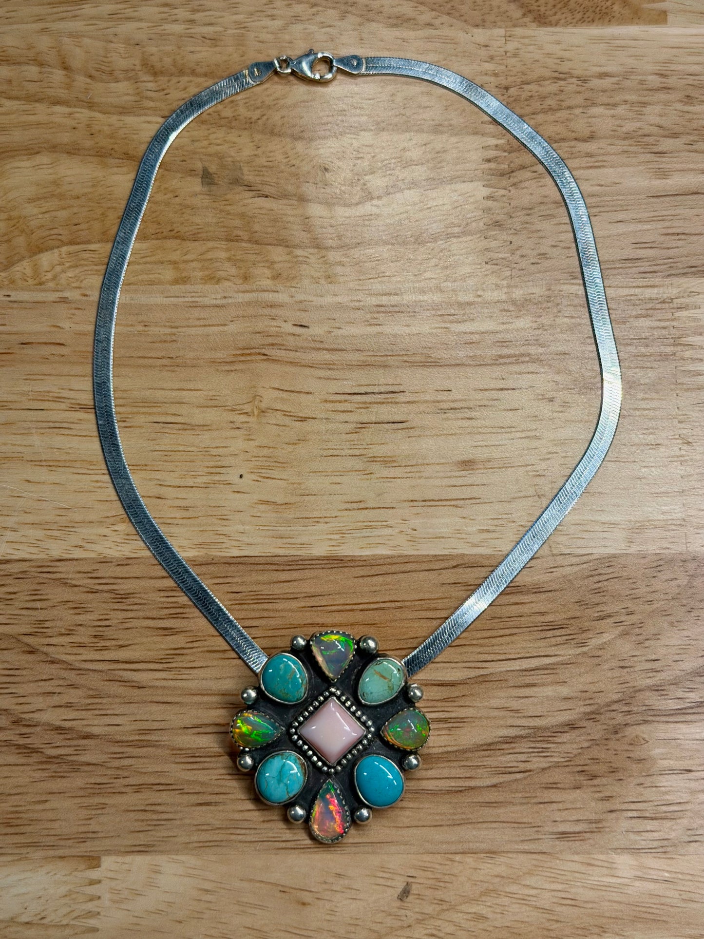 The Opaltunities are Endless Herringbone Necklace