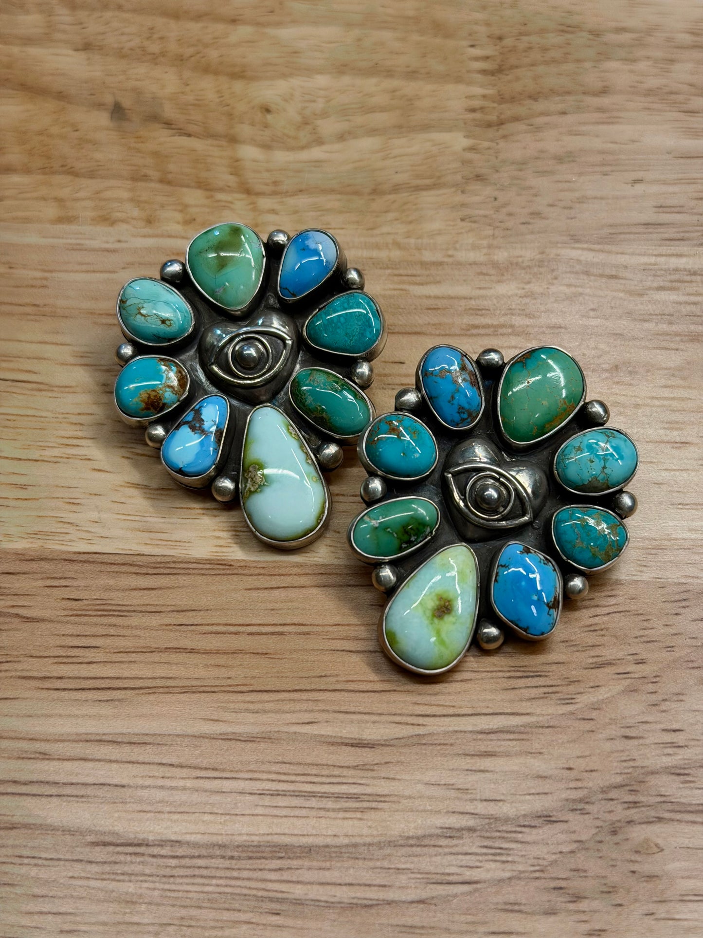 Heart Eye Statement Studs