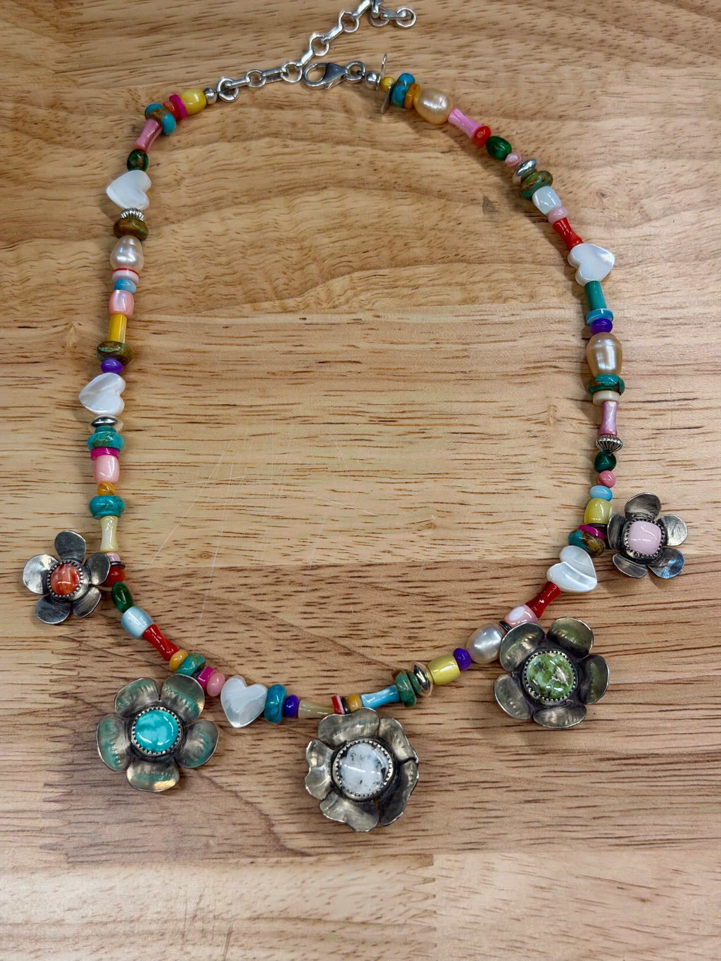 Field of Flowers Beaded Necklace