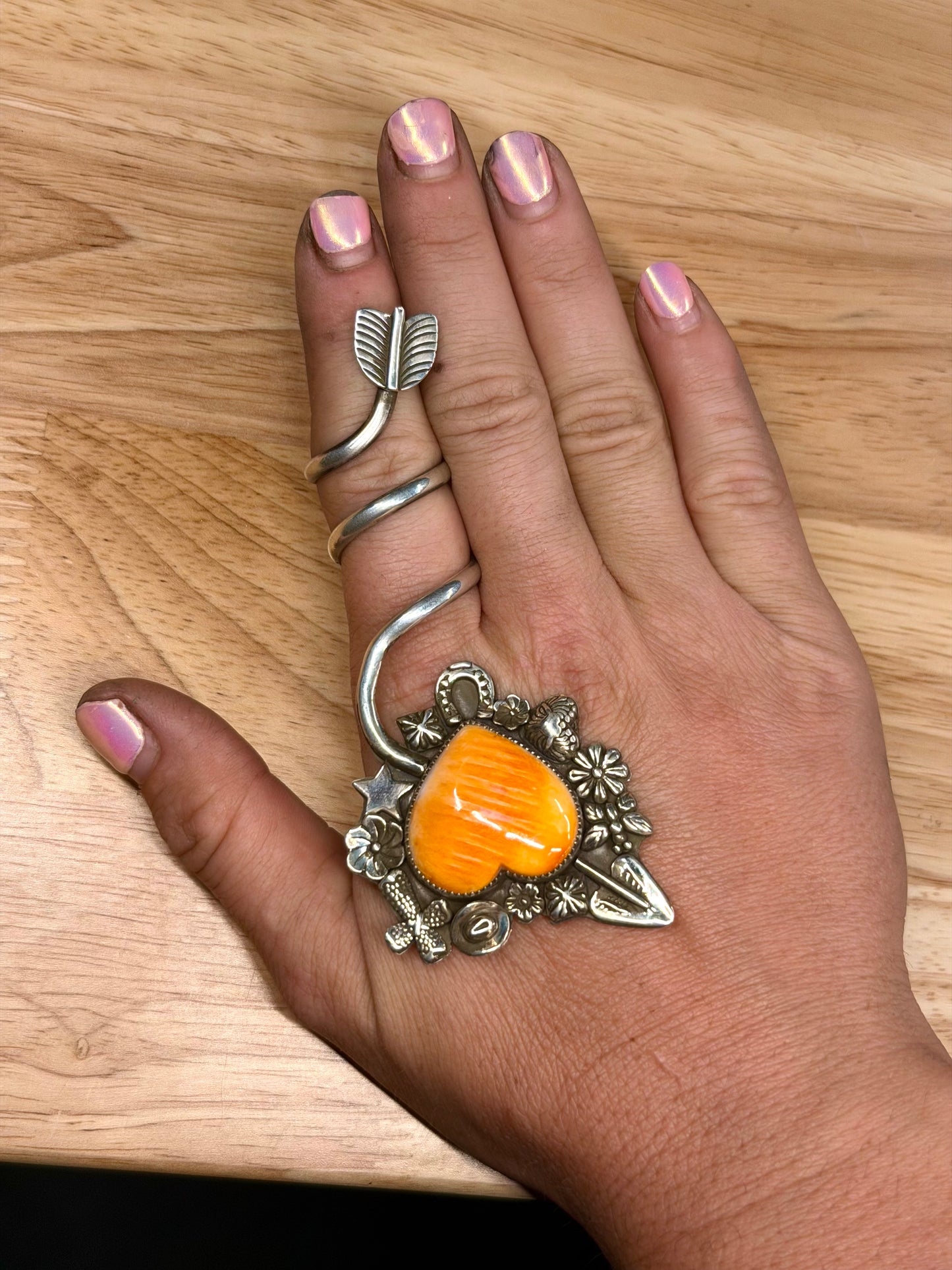 Pierce My Heart Spiral Ring