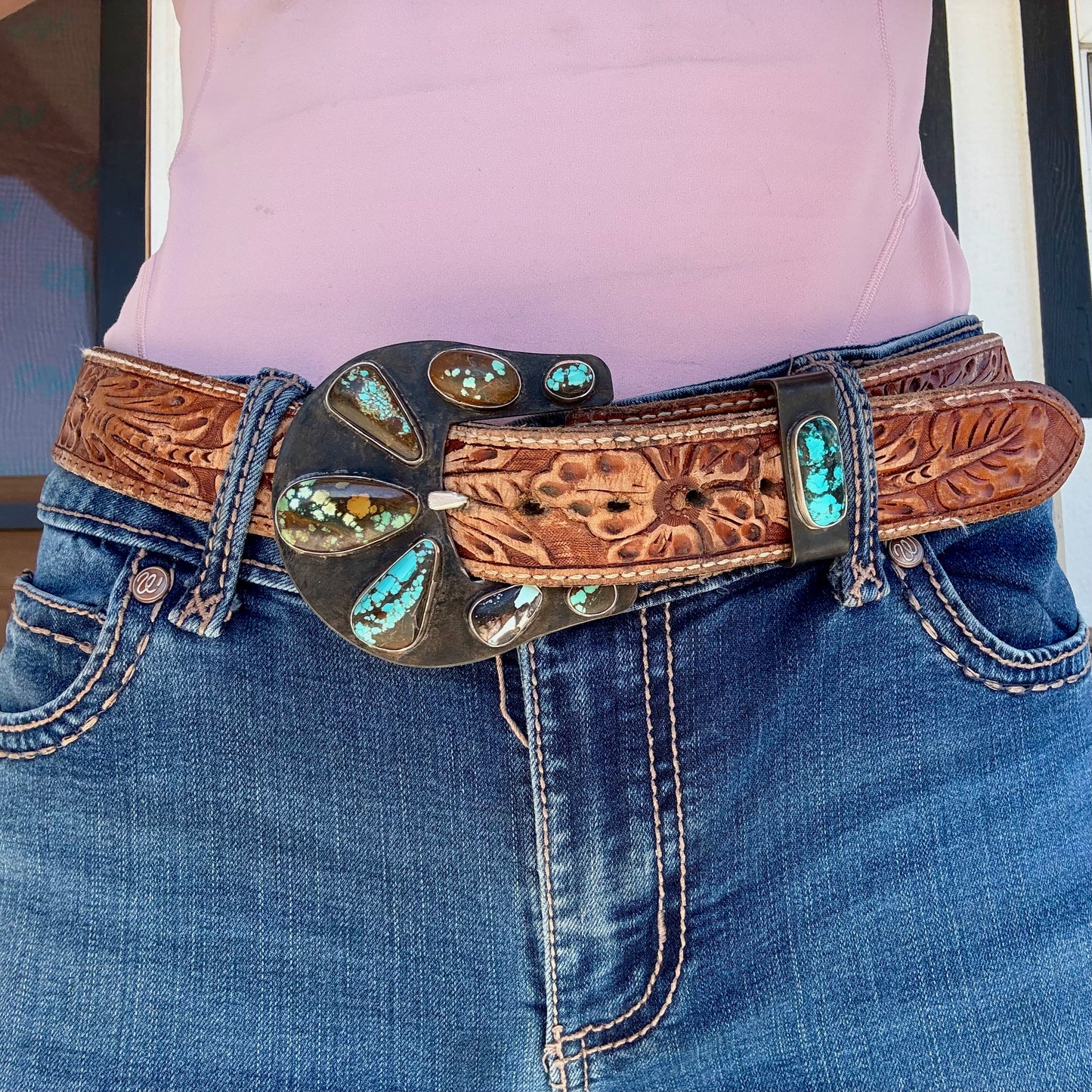 Caribbean Pools Belt Buckle