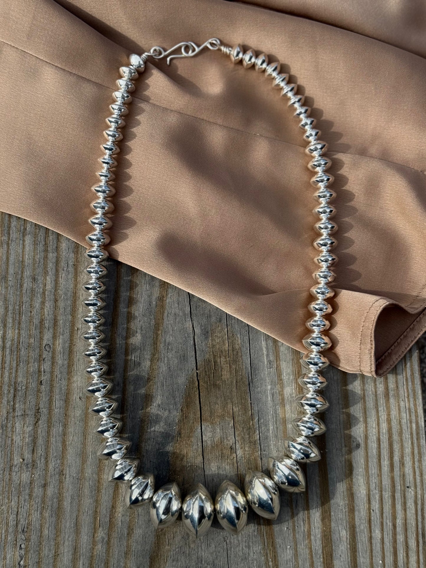 Victoria Haley Handmade Graduated Saucer Navajo Pearls