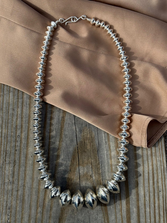 Victoria Haley Handmade Graduated Saucer Navajo Pearls