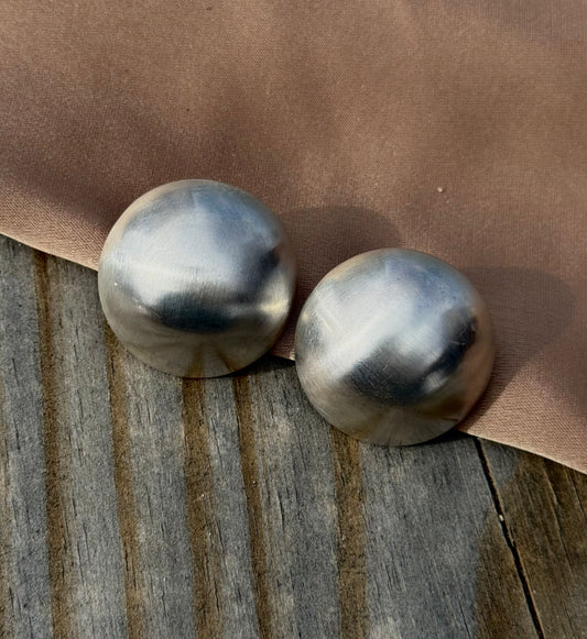 Sterling Silver Large Pearl Studs