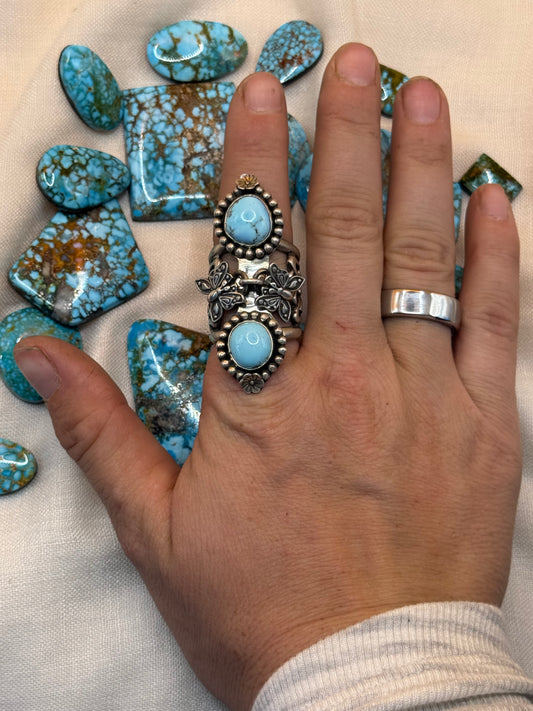 Butterfly Movement Charm Ring