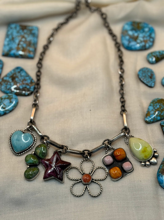 Rainbow Rush Charm Necklace